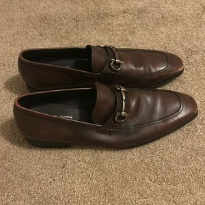 Salvatore Ferragamo Gancini Leather Loafers